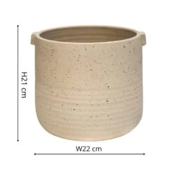 Oat Stoneware Handle Planter (21cm Pot) -Verdant Haven Sales Store 5 774d7885 3bde 4400 9ef2 c7cebb2d3393 jpg