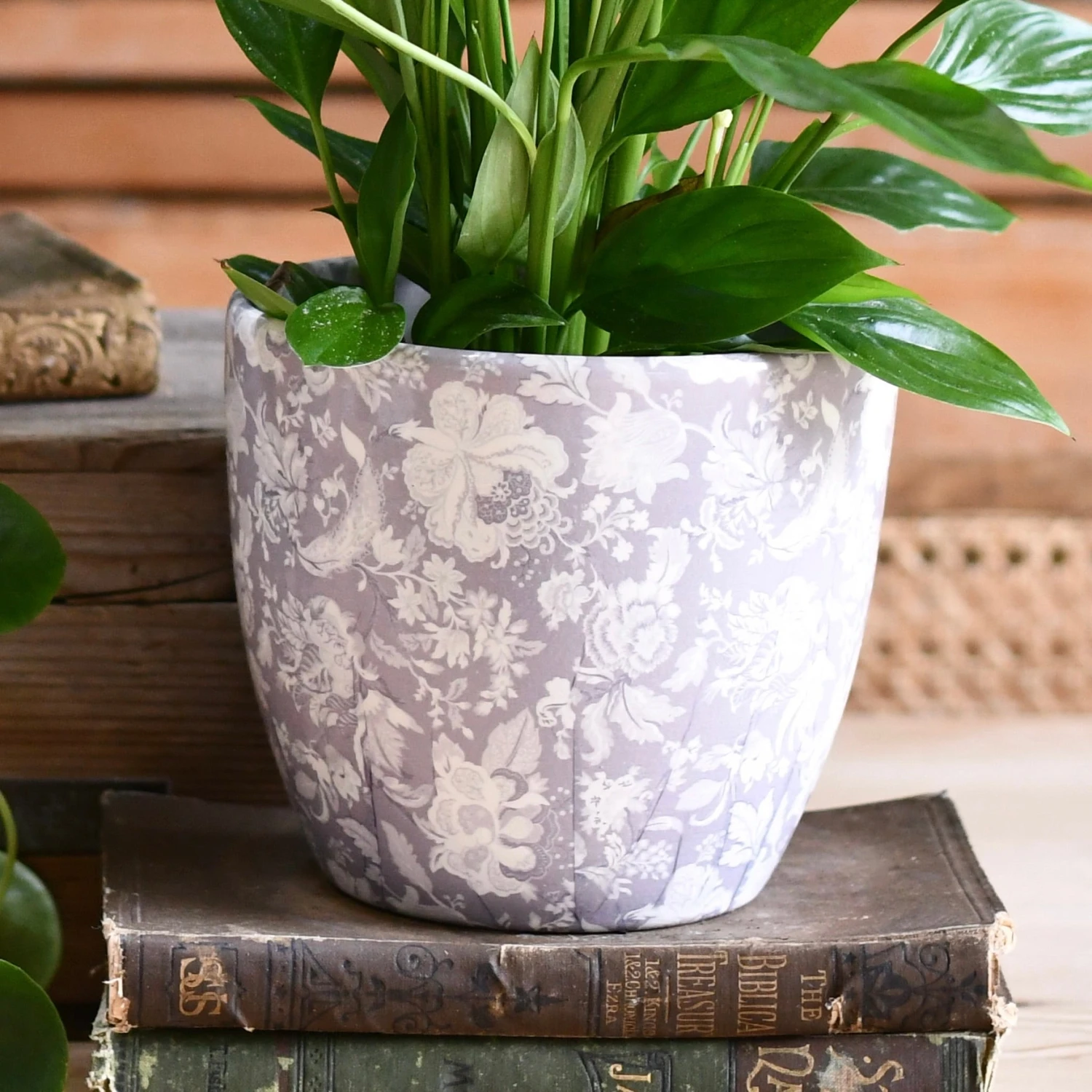 Bohemian Monza Planter, Vintage Grey 2 Bohemian Monza Planter, Vintage Grey - Image 2