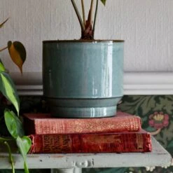 Aqua Premium Glaze Planter (14cm Indoor Plant Pot) 14 Aqua Premium Glaze Planter (14cm Indoor Plant Pot) -Verdant Haven Sales Store DSC 2899