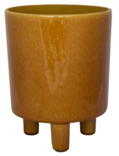 Pisa Mustard Planter | 16cm Pots | Designer Plant Pots -Verdant Haven Sales Store d PMP24
