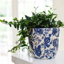 Bohemian Monza Planter, Vintage Blue 6 Bohemian Monza Planter, Vintage Blue -Verdant Haven Sales Store d jpg 49070027 25a3 4c3f 98e1 d1abdf495e6f